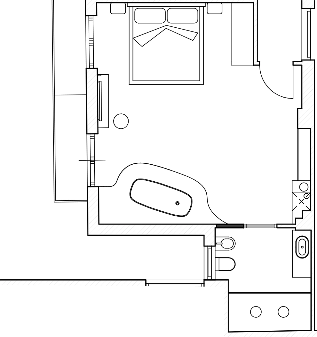 Suite — Neró Rooms Taormina, floor plan